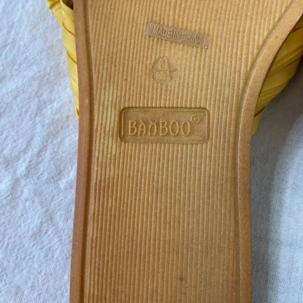 BAMBOO SANDALS!   Sz 8 1/2 - Picture 5 of 7